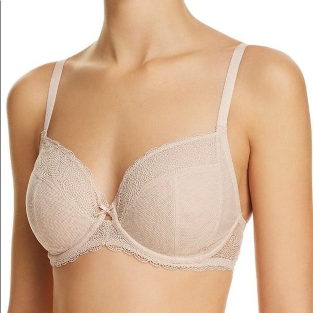 Chantelle Le Marais Lace Unlined Underwire Nude